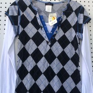 New! Anxiety Checker long Sleeve top size Medium New